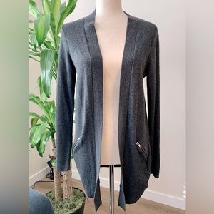 Apt. 9 Open Cardigan with Zippered Pockets